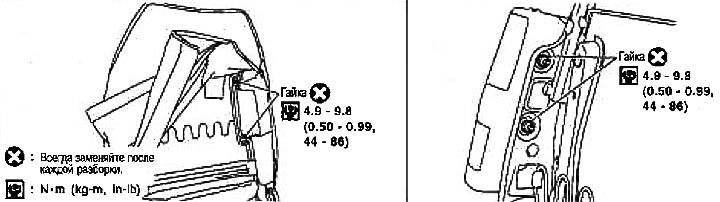 Modul predného bočného airbagu — demontáž a montáž