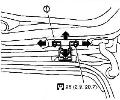 Rear door — landing adjustment