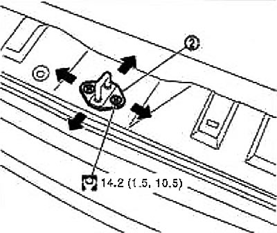 Rear door — landing adjustment