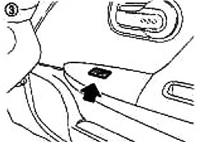 Power Windows — umiestnenie komponentov a konektorov