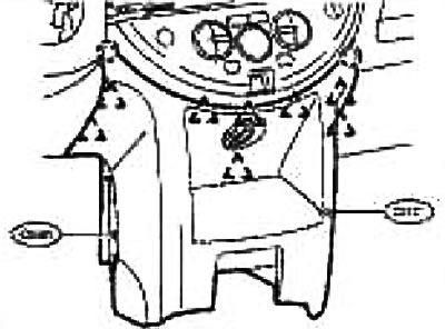 Как снять панель ниссан ноут Dashboard assembly - removal and installation (Nissan Note 1, Note E11, 2004-201