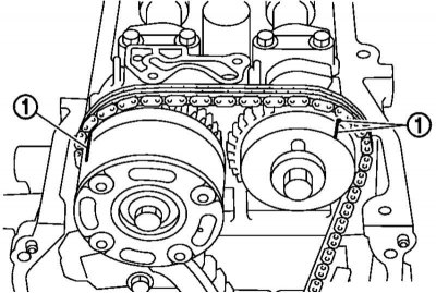 9. Пераканайцеся, што пазнакі ВМТ на зорачках размеркавальных валаў размешчаны так, як паказана на…