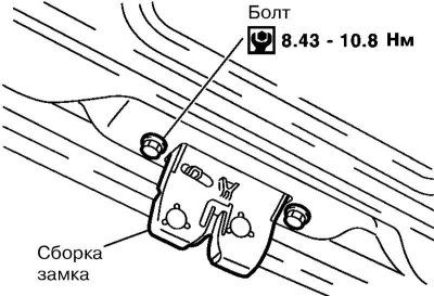 2. Odskrutkujte skrutky a vyberte zostavu zámku zvnútra dverí.