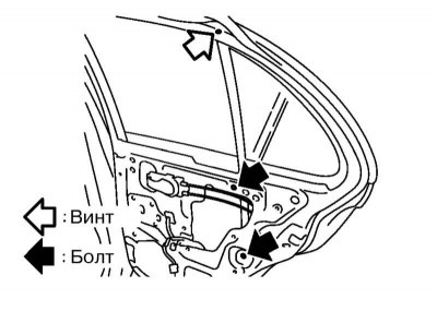 2. Вывярніце балты і шрубы мацавання накіроўвалай фіксаванага шкла, пацягніце яе ўніз, адцягніце…