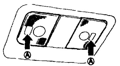 Плафоны асвятлення пярэдняй часткі аўтамабіля