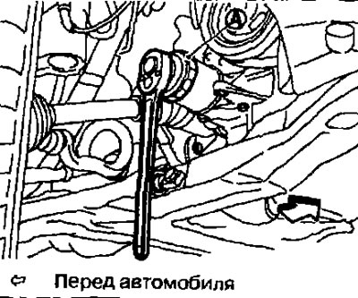 2. Pomocou kľúča odskrutkujte olejový filter (špeciálny nástroj KV10115801) (A).