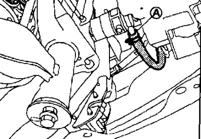 7. Адлучыце раздымы ад протівотуманных фар (калі маюцца). Глядзі кіраўніка «Прыборы, якія кіруюць…