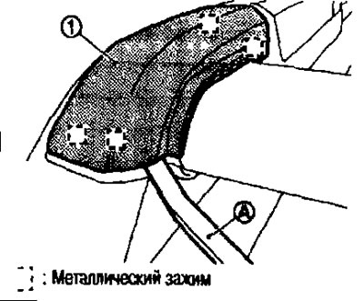 4. Развийте монтажните болтове и свалете спойлера на покрива. Вижте по-долу.
