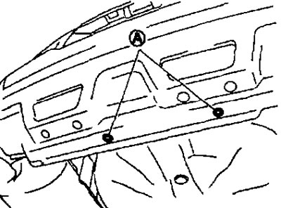 1. Remove the clamps (A).